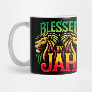 Blessed by Jah Rasta Colors, African Lion Mug